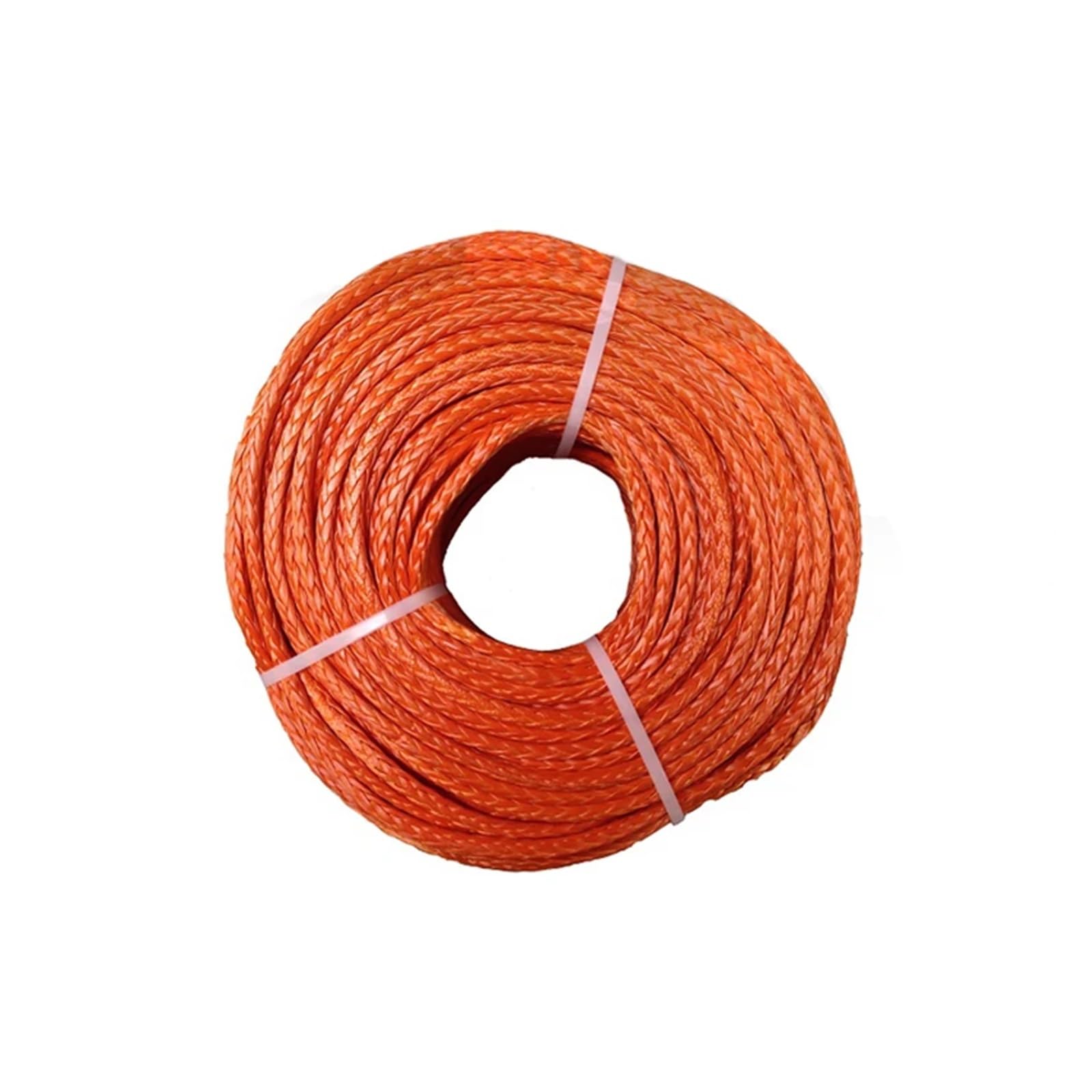 1 stück 6mm x 200m 12 Strang Synthetische ATV/UTV Winde Kabel Seil for Traktor Schlepper(Orange) von Supkancl