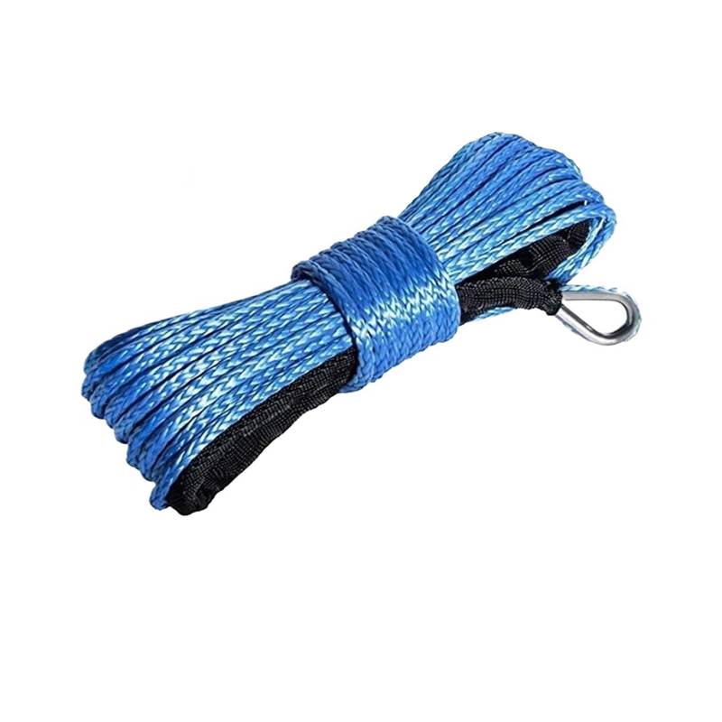 1 stück 6mm x 40m Plasma Kabel Synthetische Winde Linie Seil Mit Mantel Auto Zubehör(Blue) von Supkancl