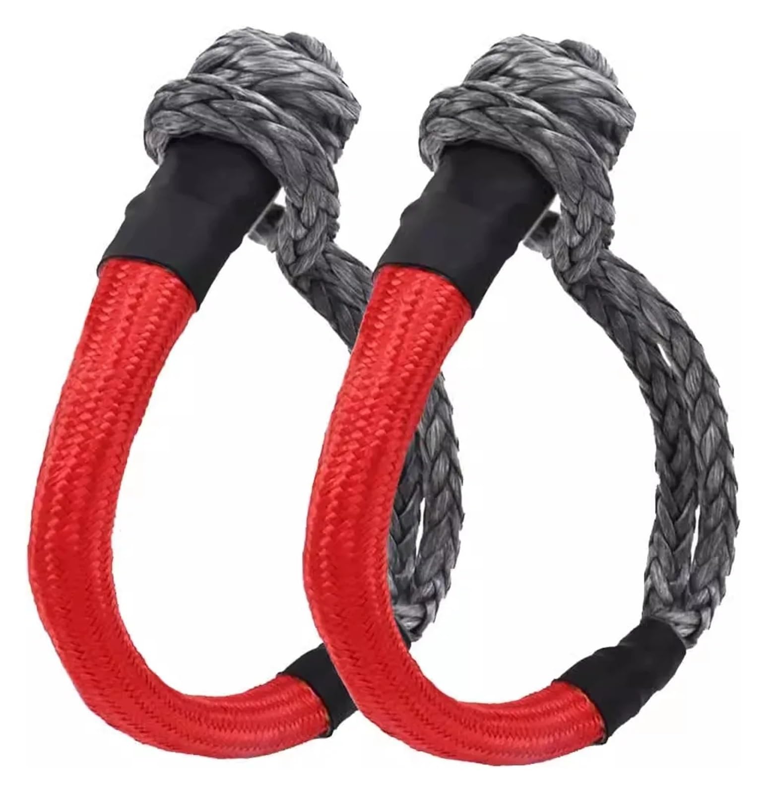 1PC 20 Tonnen 38.000lbs Winde Synthetische Weiche Schäkel for Segeln ATV UTV SUV Off-Road Fahrzeug Recovery(Red 2pcs) von Supkancl