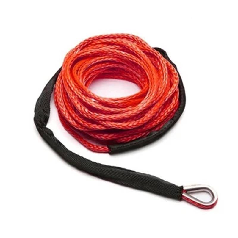 7700LBs Windenleitung Kabel Seilwinden Abschlepphaken Stopper Gummi for ATV SUV UTV Truck Offroad Zubehör Windenseil Schleppgurt(Winch Rope red) von Supkancl