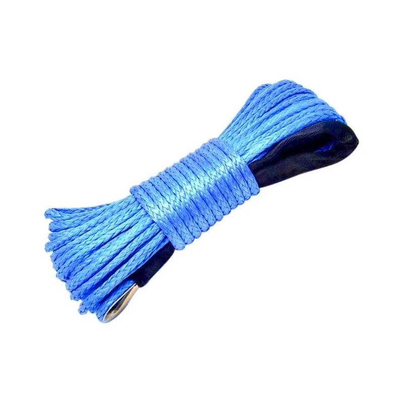 Supkancl 7700LBs Windenleitung Kabel Seilwinden Abschlepphaken Stopper Gummi for ATV SUV UTV Truck Offroad Zubehör Windenseil Schleppgurt(Winch Rope Blue) von Supkancl