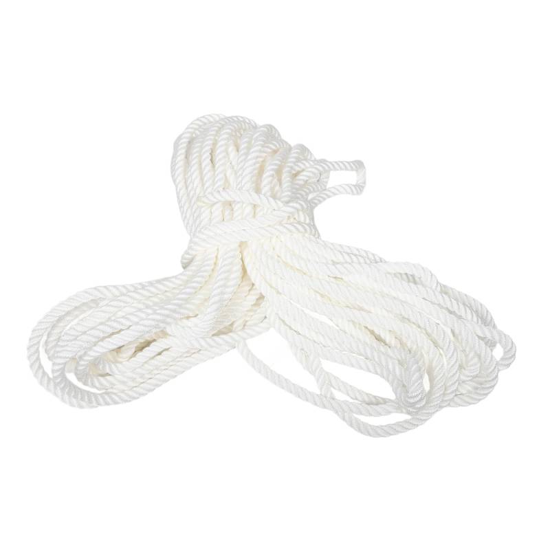 Supvox 1 Rolle Marinekabel Nylonseil Dockleinen Für Boote Seil Nylon Bootsschleppseil Festmacherleinen Für Boote Marineseil Bootszubehör Dockzubehör Ankerleine Bootsstegseil Weiß von Supvox