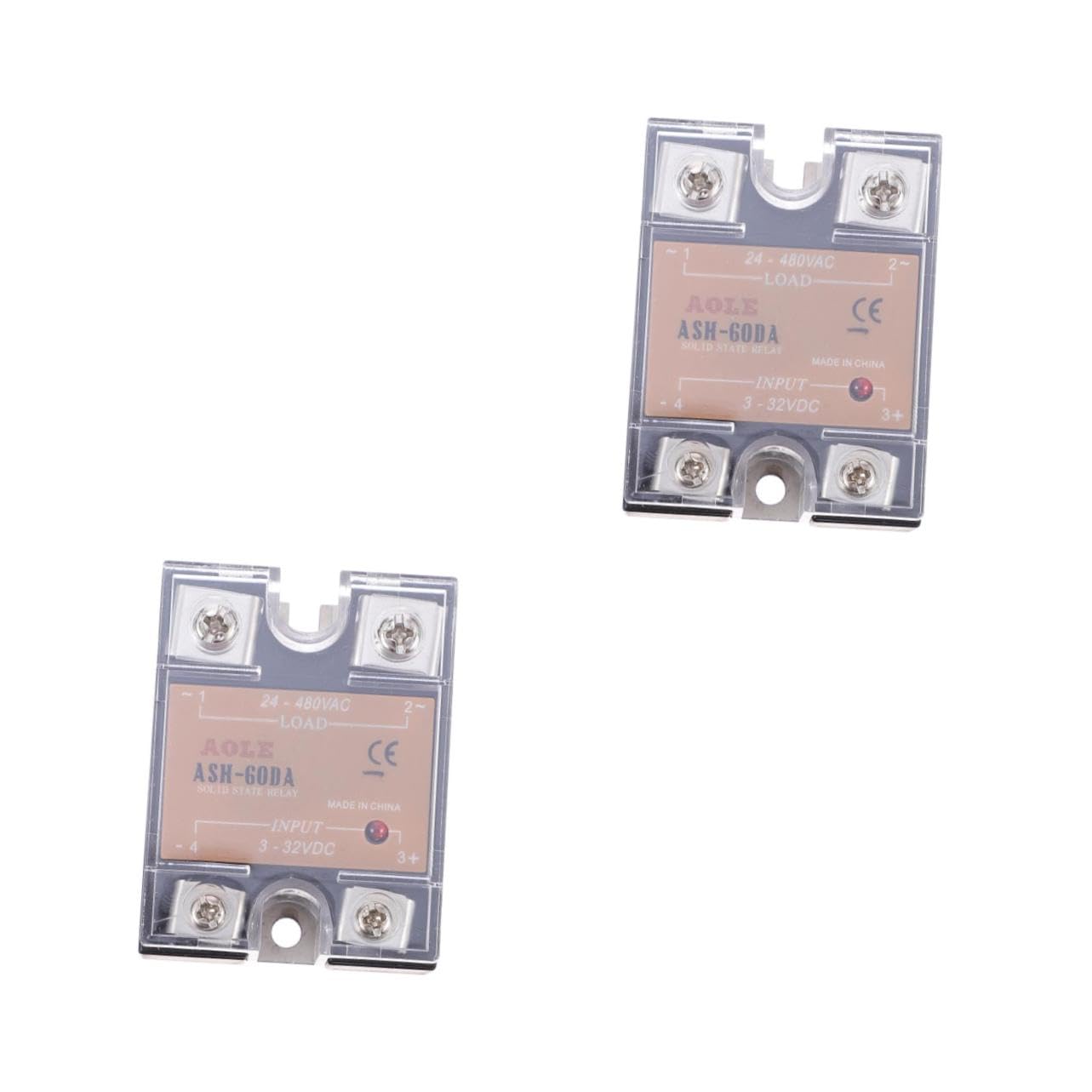 Supvox 2St ash60da Thermostatrelais Thermostat-Solid-State-Relais Anschlüsse USB Photovoltaik halbleiterrelais solid state relais DC-Relais Relais für Temperaturregler Polycarbonat Black von Supvox