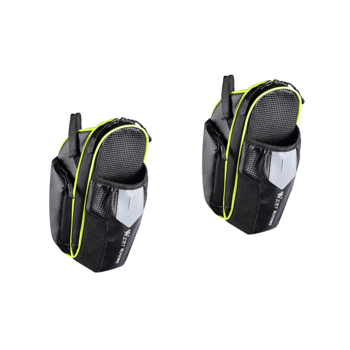 Supvox 2st Fahrrad Tasche Wasser Flaschen Tasche Sitzsatteltasche Tasche Für Kompakte Aufbewahrungstasche Beutel Hintere Tasche Taschen Für Heckträger Fahrräder Abdeckung Green Kohlefaser von Supvox