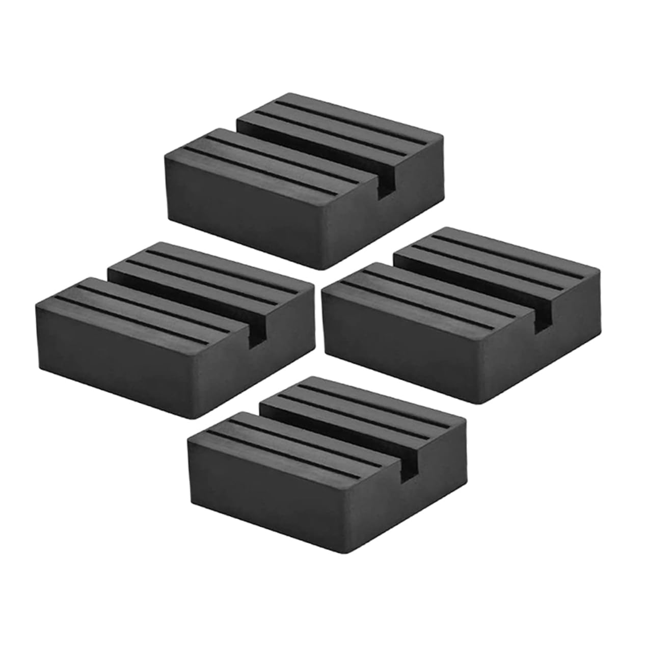 Supvox 4 Stück Gummiblock Bodenheberauflage Universelle Gummiauflage Wagenheberpolster Für Wohnmobile Hebekissen Für Wagenheber Adapter Für Kfz-wagenheber Wagenheber-pad Kompatibel Black von Supvox