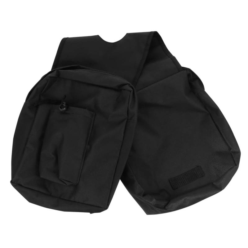 Supvox Aufbewahrung Tasche Für Gelände Fahrzeuge Quad Tankrucksack Kraftstoff Kann Satteltasche Wassersattel Hebebühne Gepäckträgertasche Dirtbike Pumpe Sitz Oxford-Stoff Black von Supvox