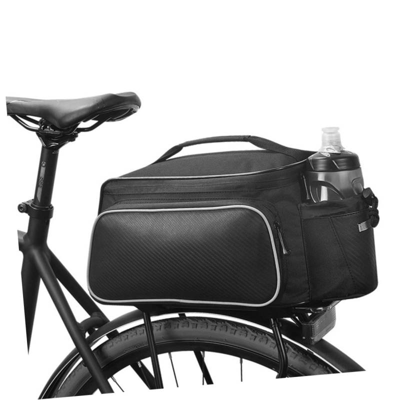 Supvox Fahrradkorbtasche Beutel Wasserdicht Gepäckträgertasche Tasche Vorne Fronttasche Aufhänger Kiste Sitz Lenkertasche Tasche Gepäckträger Tasche Für Radfahren Taschen Fahrräder Black von Supvox