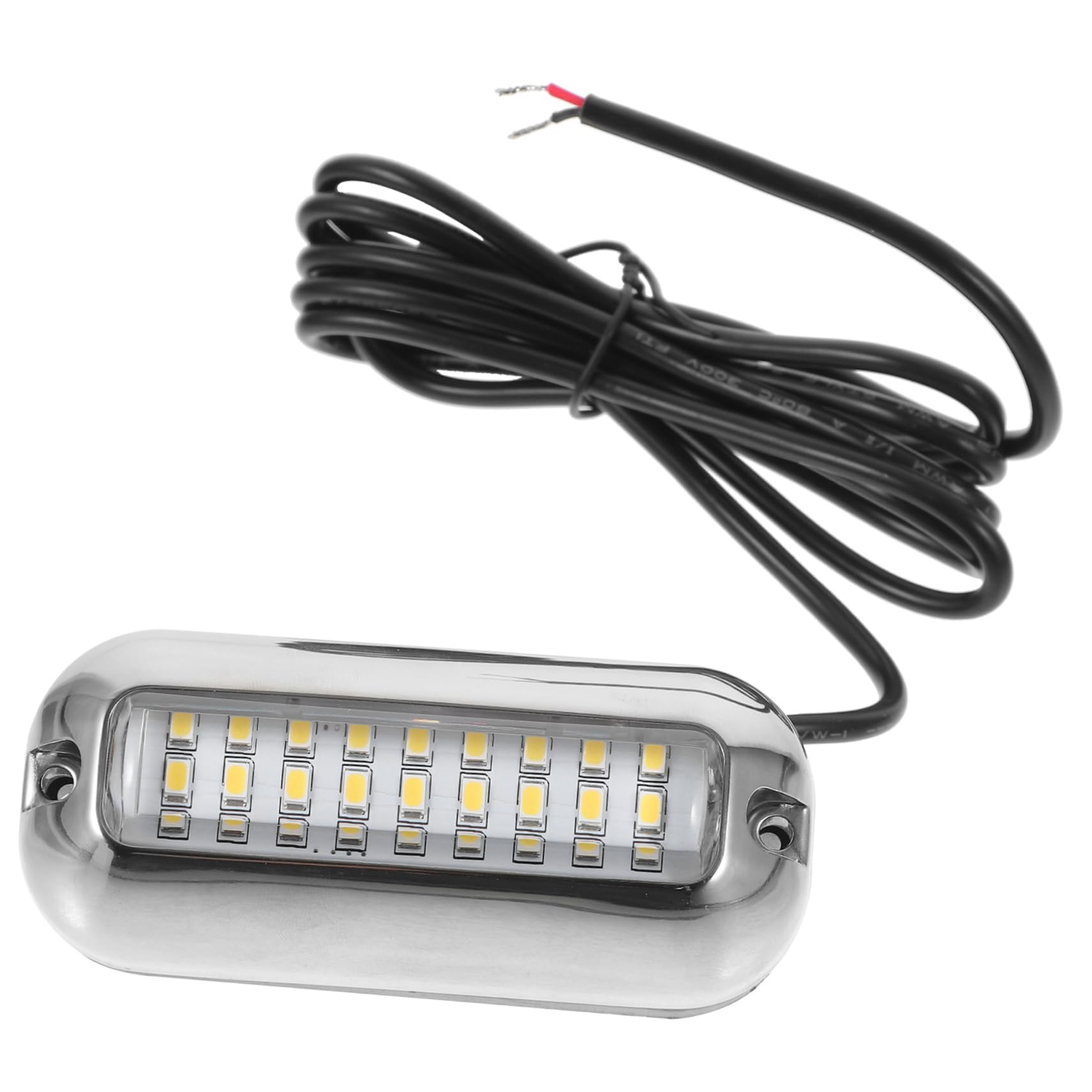 Supvox Wasserdichte Unterwasser LED Beleuchtung Für Boote 27 LED Marine Unterwasserlichter Für Schiffsdekoration Und Navigation Weißes Licht von Supvox