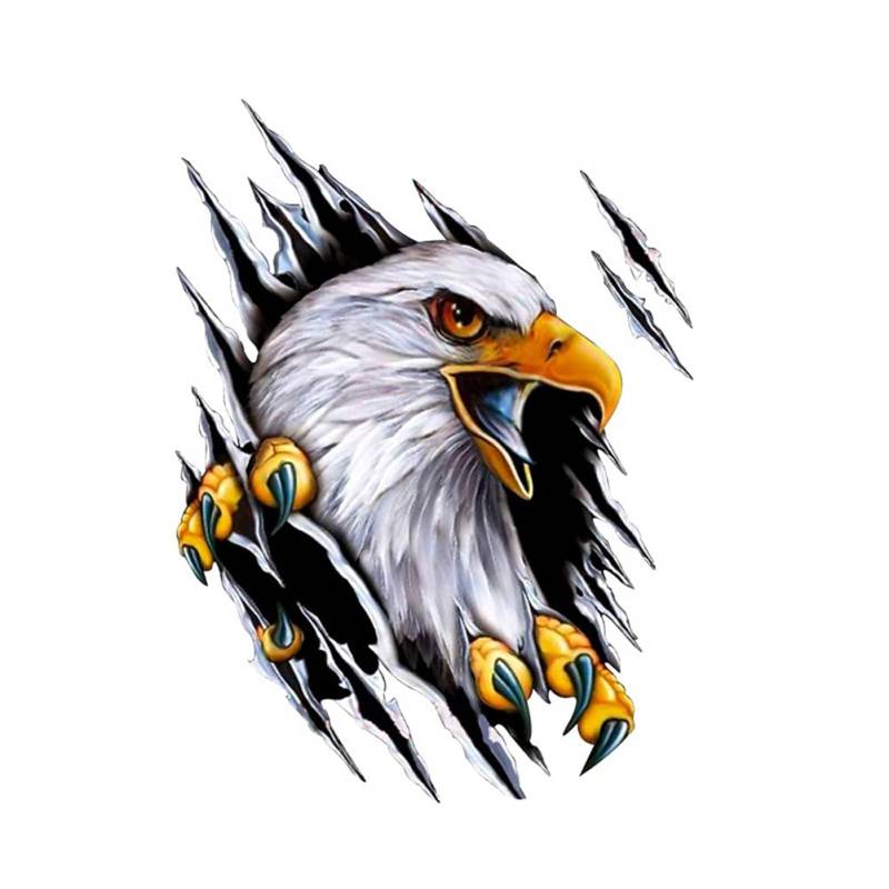 Autoaufklebe 3D Flamme Adler Aufkleber,1 Stück Wolf Head Aufkleber Sticker Dekoration Aufkleber für Auto,Wolf Decal Car Decal Sticker Vinyl Auto Emblem Aufkleber Tattoo für Auto LKW, 18 * 25CM Recht von Surakey