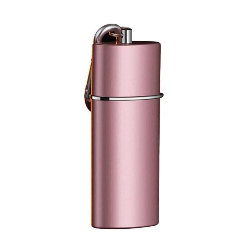 Mini Aschenbecher für Unterwegs,Mobiler Aschenbecher,Reiseaschenbecher,Taschenaschenbecher für Unterwegs Geruchsdicht,Mini Aschenbecher mit Karabinerhaken für Camping, Rauchen im Innen-Oder,Rose Gold von Surakey