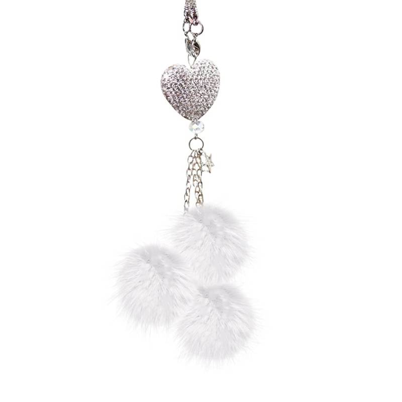 Surakey Kristall Auto Anhänger Deko Innen Bling Strass Rückspiegel Dekoration Hanging Ornament, Auto Rückspiegel Hängen, Sonnenfänger Auto Inneneinrichtung, Auto Spiegel Zubehör Für Frauen Männer von Surakey