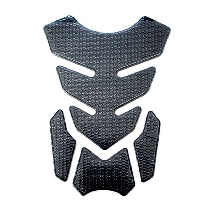 Surakey Tankpad Tankschutz Tankaufkleber für Motorrad,1 Stück Motorrad Tank Pad 3D Tank Aufkleber Wasserdicht Lackschutz Kohlefaser Protector Aufkleber Universal fit für Motorrad Tanks,Schwarz von Surakey