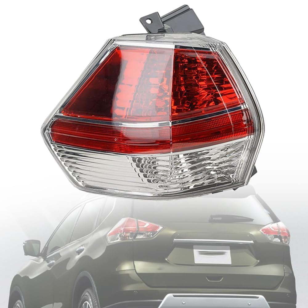 SureMaker Rückleuchte compatible für Nissan X Trail 2014 2015 2016 Robuste Rückleuchte, Bremsleuchte für Autos, langlebigem Design,normal-C-Left Outer von SureMaker