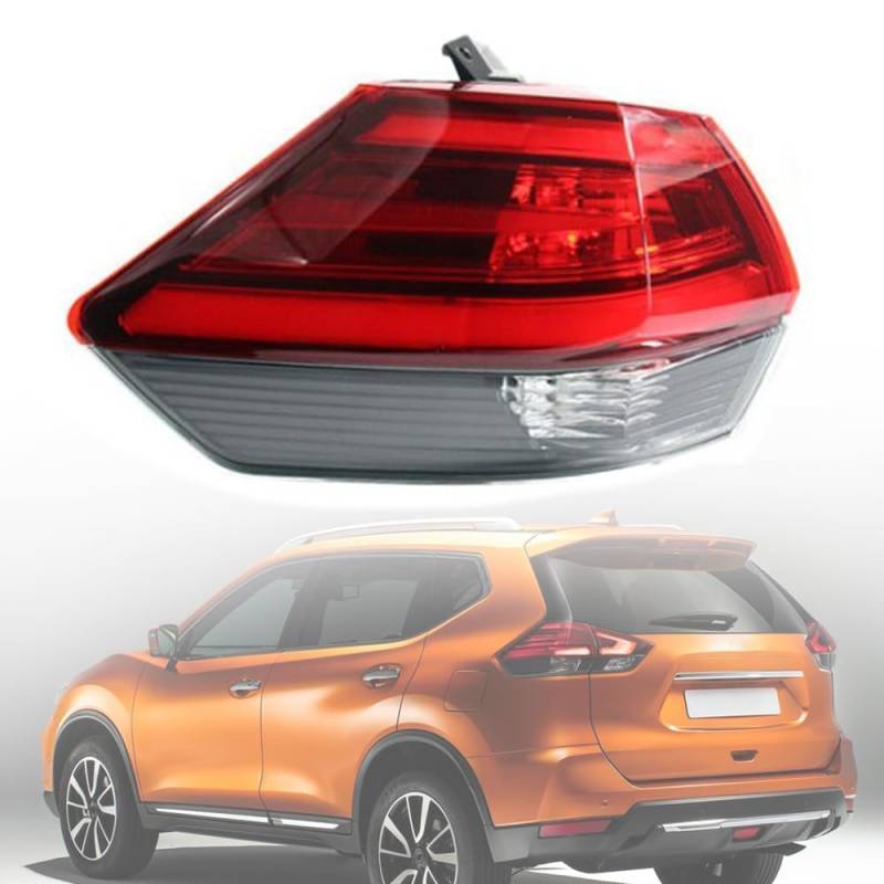 SureMaker Rückleuchte compatible für Nissan X Trail 2017 2018 2019 2020 2021 Robuste Rückleuchte, Bremsleuchte für Autos, langlebigem Design,normal-C-Left Outer von SureMaker