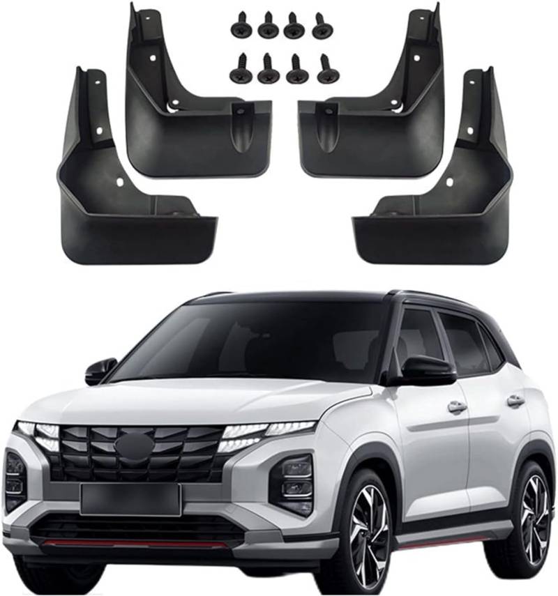 Auto-Kotflügel für Hyundai Creta 2021, Schmutzfänger für vorne und hinten, Spritzschutz, Autozubehör von SureRekS