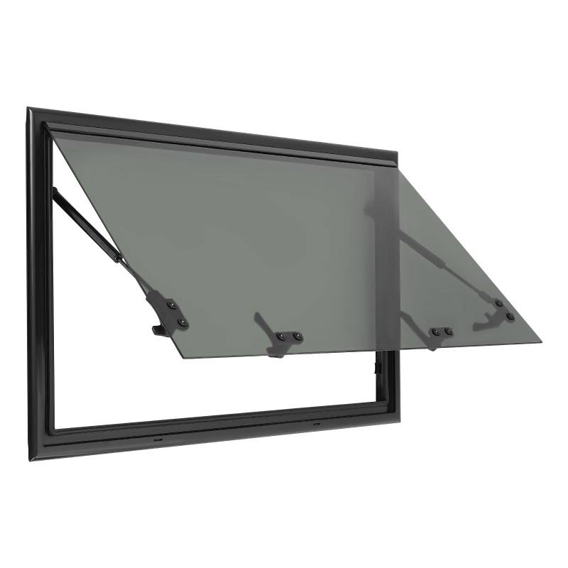 Susoso 80x50cm Wohnmobilfenster, Camper Wohnwagenfenster Lichtdurchlässigkeit 18% Gerade Ecken Seitenfenster mit Durchdachte Schnallen für Wohnmobile Weiß+ Schwarz von Susoso