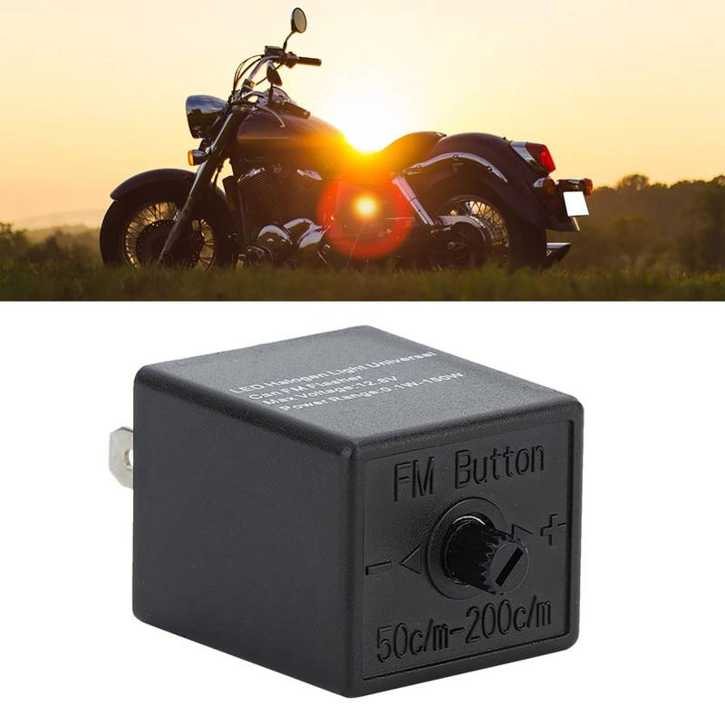 SustVita Automotive Motorcycle Flasher 12V 24 V einstellbares LED -Flasher -Relais, Blinker von Blinker, geeignet für Autos und Motorräder geeignet von SustVita