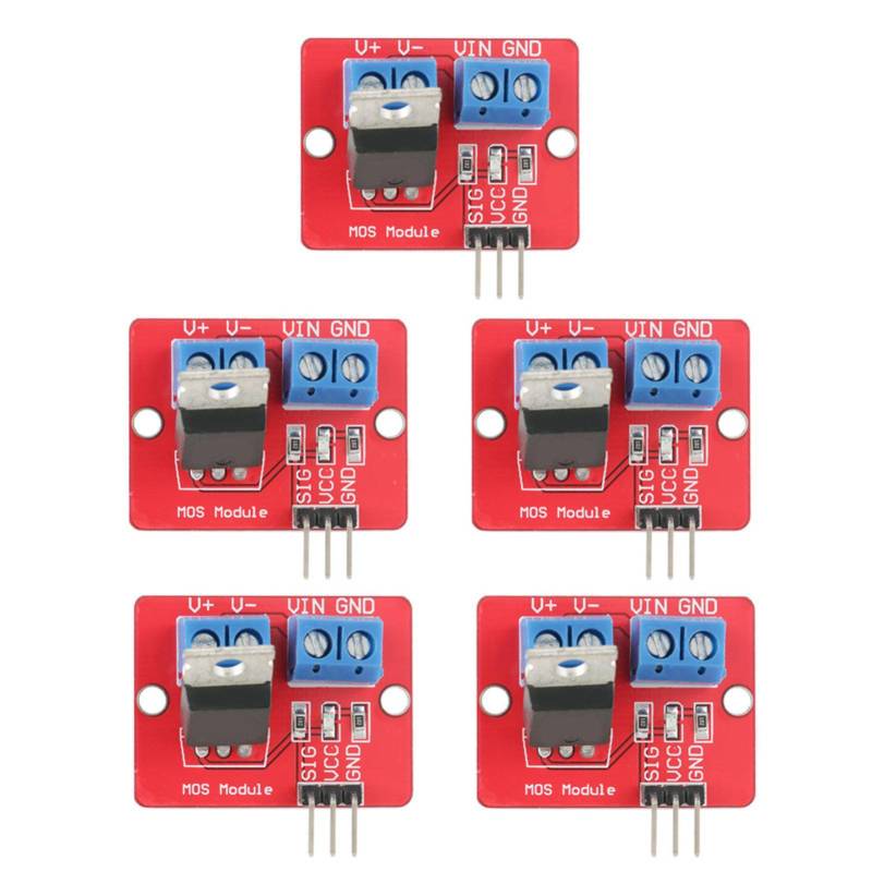 SustVita MOSFET-Treibermodul – 5er-Pack, 3,3 V/5 V PWM-Ausgang, geeignet für Treiberplatinen 0–24 V, kompatibel mit MCU, ARM, und von SustVita