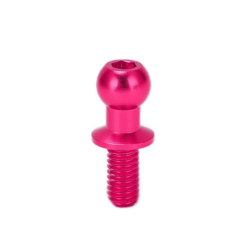 Sustvita Aluminium Legierungskugel -Spitze Schrauben, 10pcs RC Kugelspitze Link Stange Stoßdämpfer Ersatzteile für TT01 TT02 RC Car buggerie Truck Model Accessoires (Rosa) von SustVita