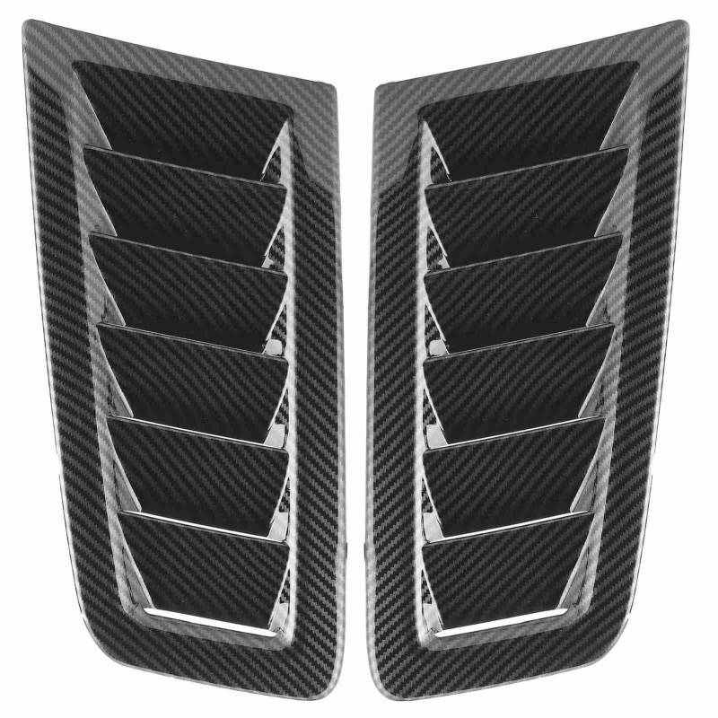 Sustvita Universal Car Hood Lüftungsschlitze, Luft fließende Einlass -Einlass -Schaufel Kohlefaser -Haube Zeugnisverkleidung für Fokus RS MK2 -Stil Auto Bonnet Turbo (Carbon Fiber Style) von SustVita