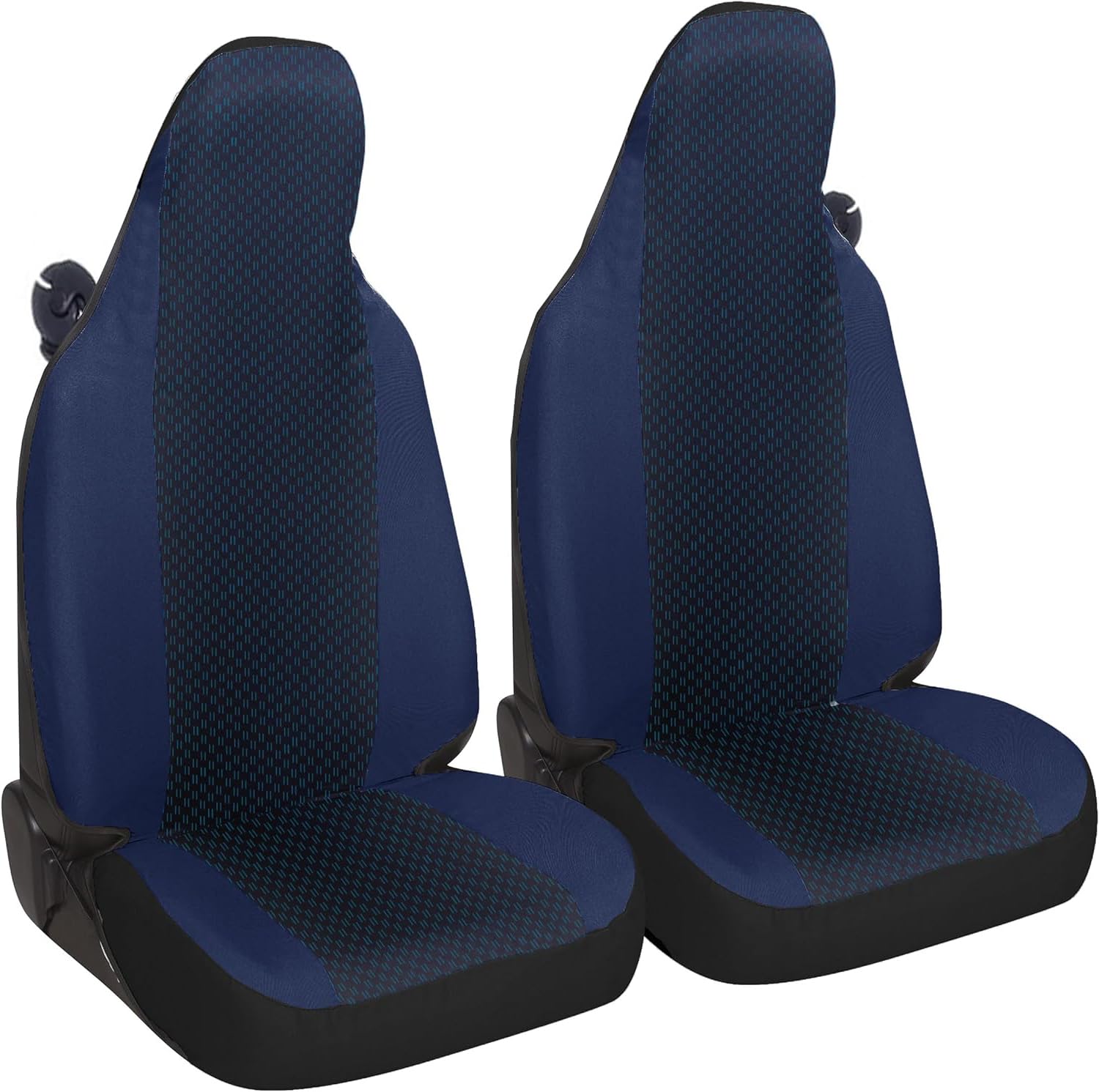 Susy Shop Autositzbezüge kompatibel für Smart fortwo, 450 451 und 453, Set mit 2 Vordersitzbezügen, hergestellt in Italien (Jacquard Blau 613) von Susy Shop