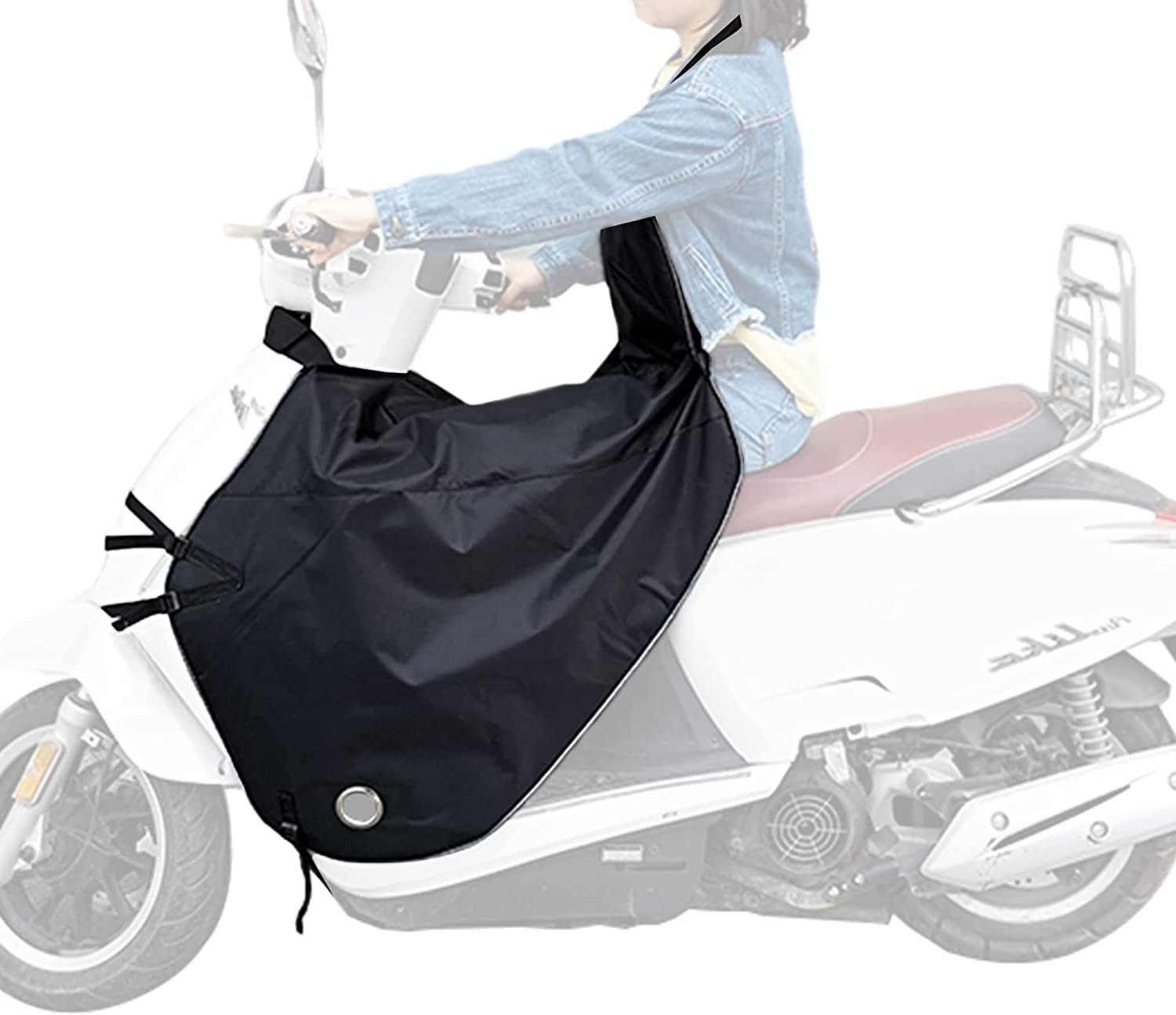 Susy Shop Universal-Plüsch-Fußsack für Scooter und Motorrad, verstellbar, wasserdicht und winddicht (Modell A) von Susy Shop