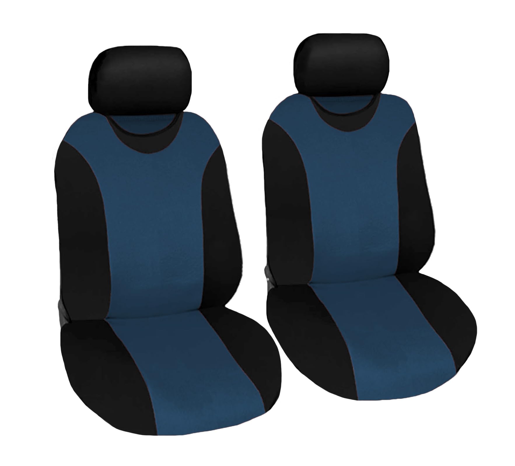 Universelle Vordersitzbezüge aus Polyester, passend für alle Autos mit Standardsitzen - Modell R1 (Blau) von Susy Shop