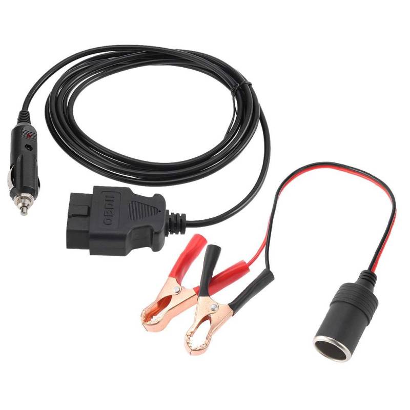 Notstromversorgungskabel, OBD II-Fahrzeug-ECU Notstromversorgungskabel, 12 V, Memory Saver mit Clip von Suuonee