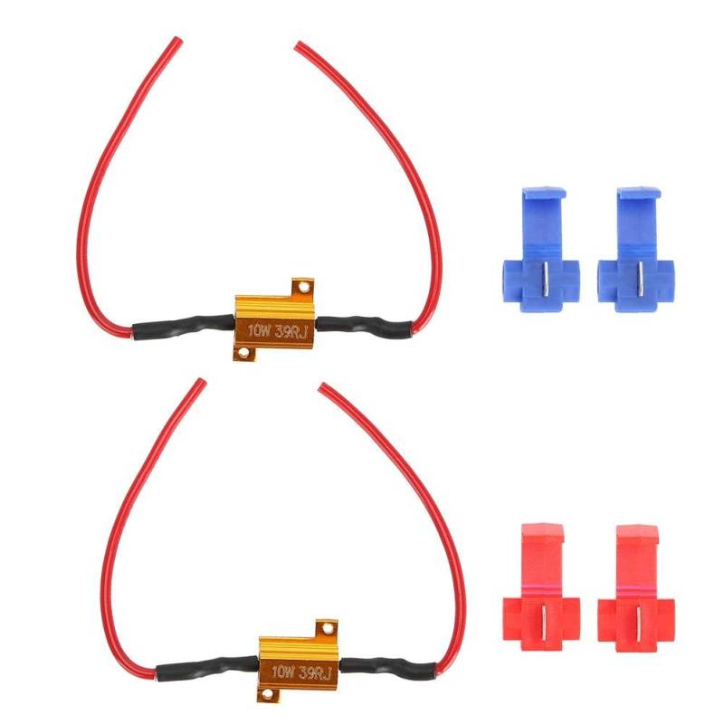 2 Stück 10W 39 Ohm LED Lastwiderstand Leistungswiderstand Lastwiderstandsdecoder für LED-Blinker LED Kennzeichenbeleuchtung von Suuonee