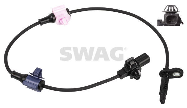 Sensor, Raddrehzahl Hinterachse rechts Swag 33 10 5941 von Swag