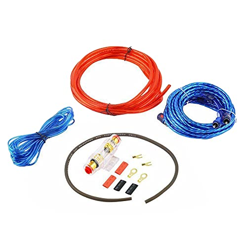 Swiixxer 1500W Auto VerstäRker Installation Kabel Baugruppe Kit 8GA Audio VerstäRker Subwoofer Strom Kabel von Swiixxer