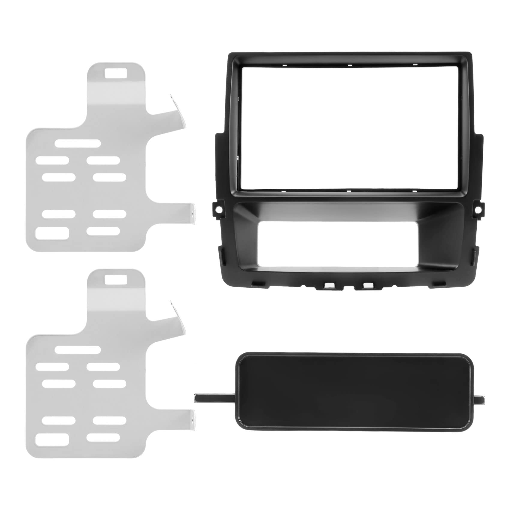 Swiixxer 2 Din Auto Radio Fascia für Primastar Vivaro Trafic II Einbau Rahmen Panel DVD Armaturenbrett Plate Trim von Swiixxer