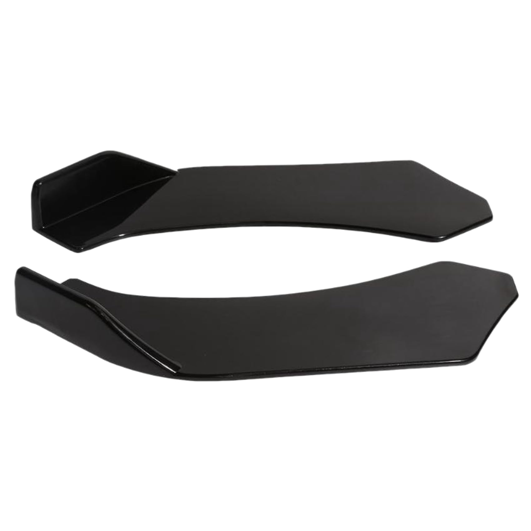 Swiixxer 2 StüCk Universal Car Front Shovel StoßStange Lip Splitter Chin ABS Spoiler Schwarz von Swiixxer