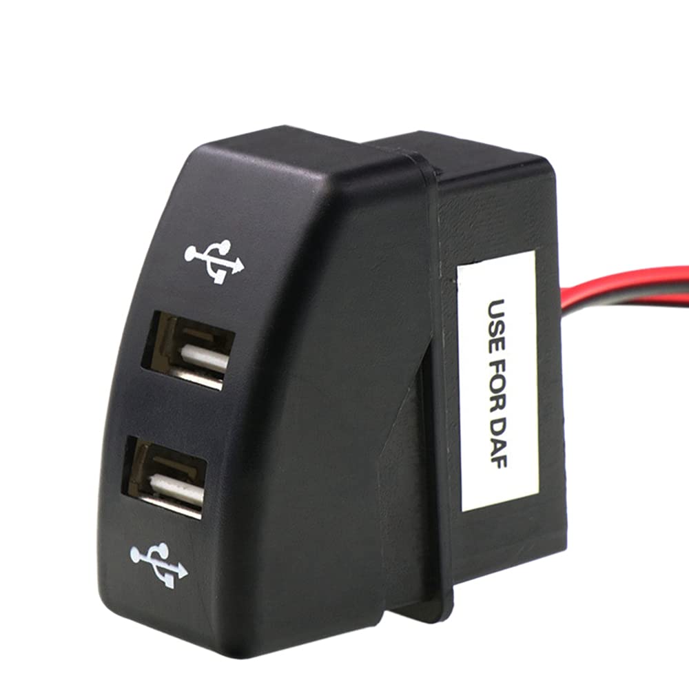 Swiixxer Auto Dual USB LadegeräT 5V 2. USB Power Steckdose für Truck 95 XF XF 106 105 95 von Swiixxer