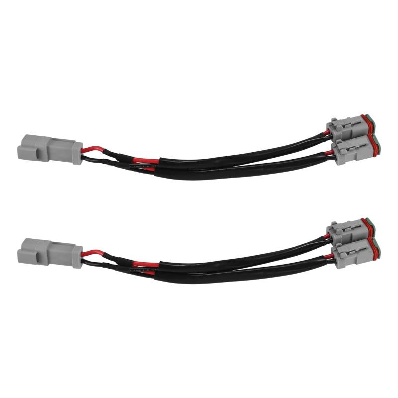 Swiixxer Y Typ Kabel Deutsch DT DTP 2 Pin Buchsen Adapter für LED Pod Arbeits Scheinwerfer NachrüStungs Stecker Kabelbaum von Swiixxer