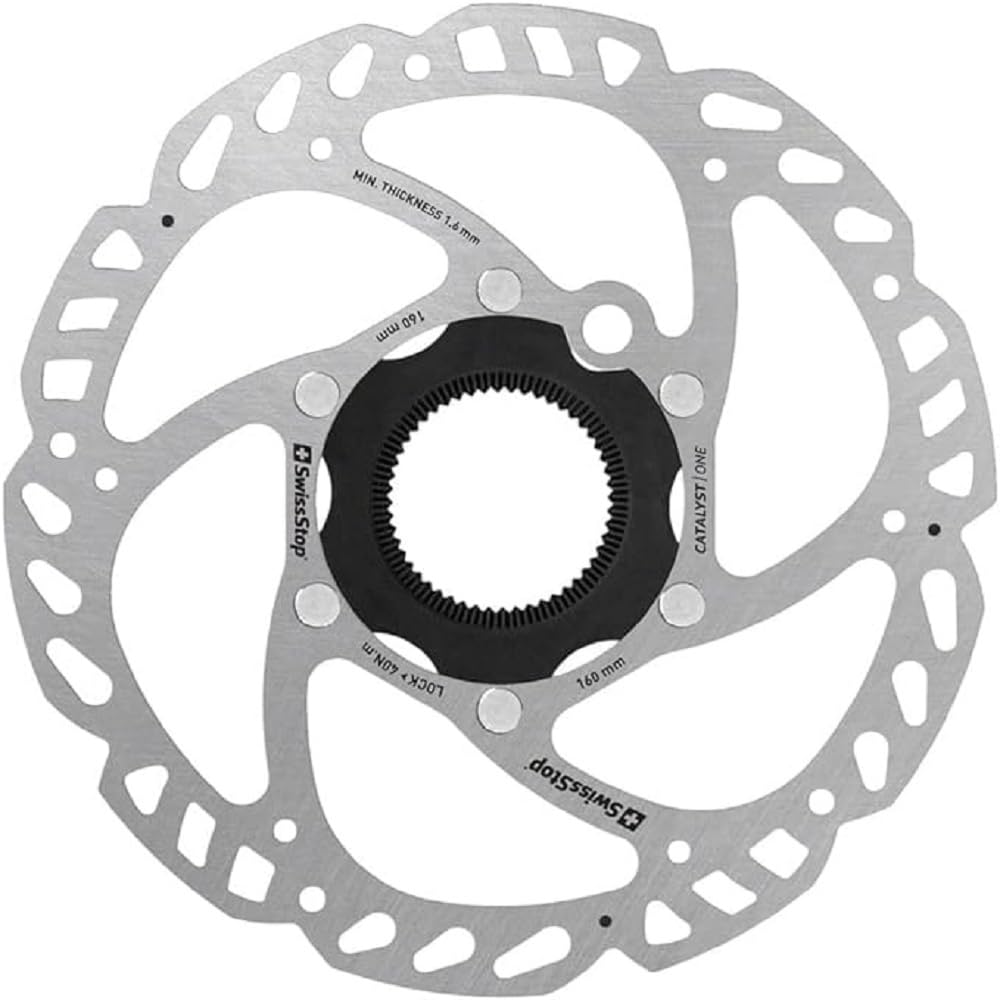 SwissStop Catalyst One Bremsscheibe, Silber, 160mm von SwissStop