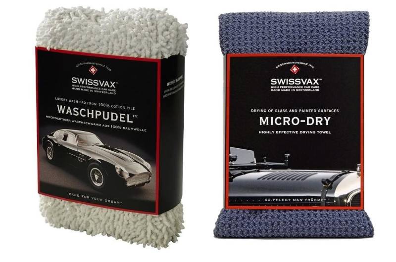 Swizöl/Swissvax Car Wash Kit Einsteiger-Set mit Waschpudel und Micro Dry von SWISSVAX