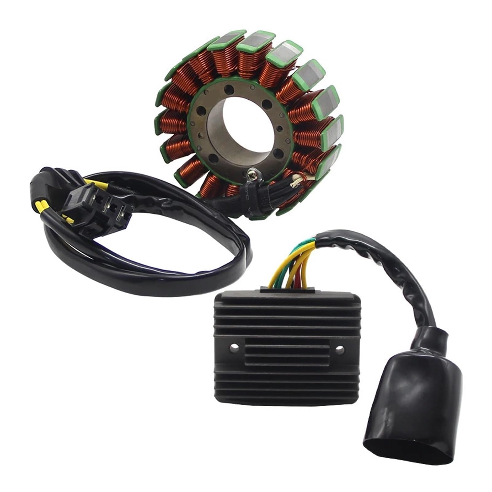 Motorrad Magneto Stator Spule + Spannungsreglergleichrichter for CBR1100XX Blackbird 1999-2000 31120-MAT-E01 31600-MAT-E01 von SxcXChAom