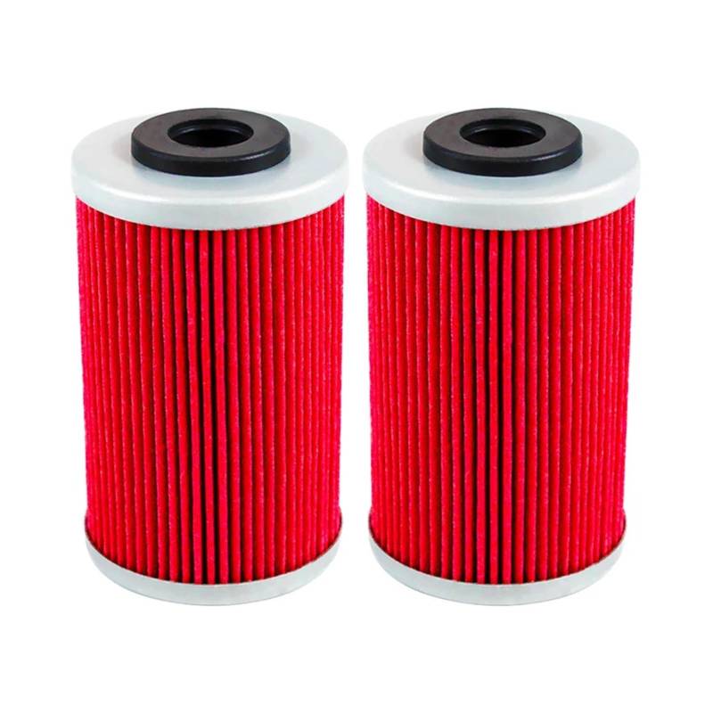 Motorrad Ölfilter for MXR 450 08-09 525 IRS 07-10 for Vitpilen 401 18-19 701 Enduro Supermoto 16-19(2pcs-red) von SxcXChAom