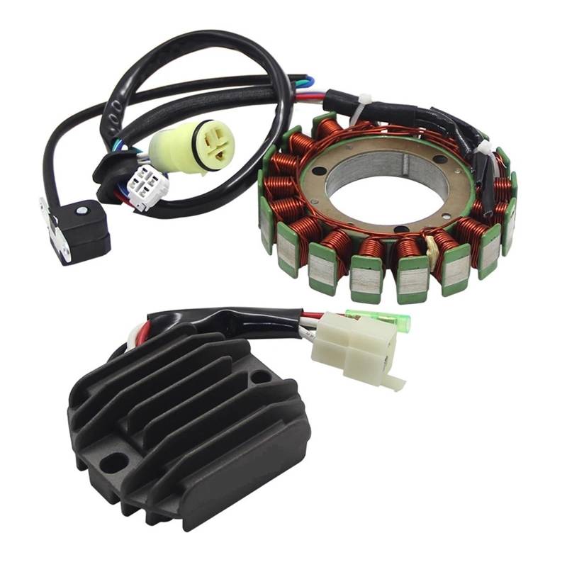 Motorrad Spannungsreglergleichrichter + Magneto Stator Spule for YFM400 Big Bear 400 Buckmaster 5FU-81410-00 4KB-81960-02 von SxcXChAom