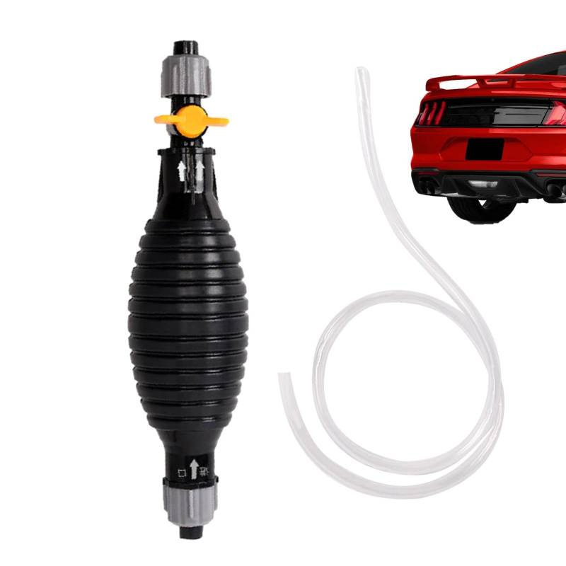 Syengery Benzin-Siphonpumpe, Siphon-Handpumpe | Einstellbare Hand-Benzin-Umfüllpumpe Hand-Siphonpumpe,Hocheffiziente Auto-Transferpumpe für den -Garage-Arbeitsplatz von Syengery