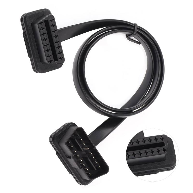 Syrisora ​​Auto Auto 16 Pin Stecker auf Buchse OBD2 Verlängerungskabel Diagnoseadapter (60CM) von Syrisora