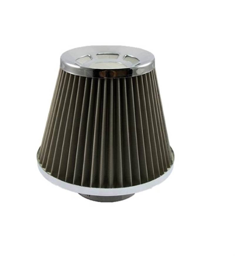 Ersatz-Luftfilter 76mm/3 Zoll Air High Flow Luftreiniger Filter Edelstahl Auto Zubehör Universal Auto(L) von Szwaldaper