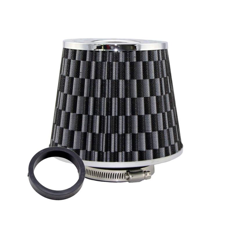 Ersatz-Luftfilter Luftfilter Auto 65 76mm Ersatz Luftfilter Universal Sport Kaltlufteinlassfilter Leistung Autoteile(Carbon 65mm) von Szwaldaper