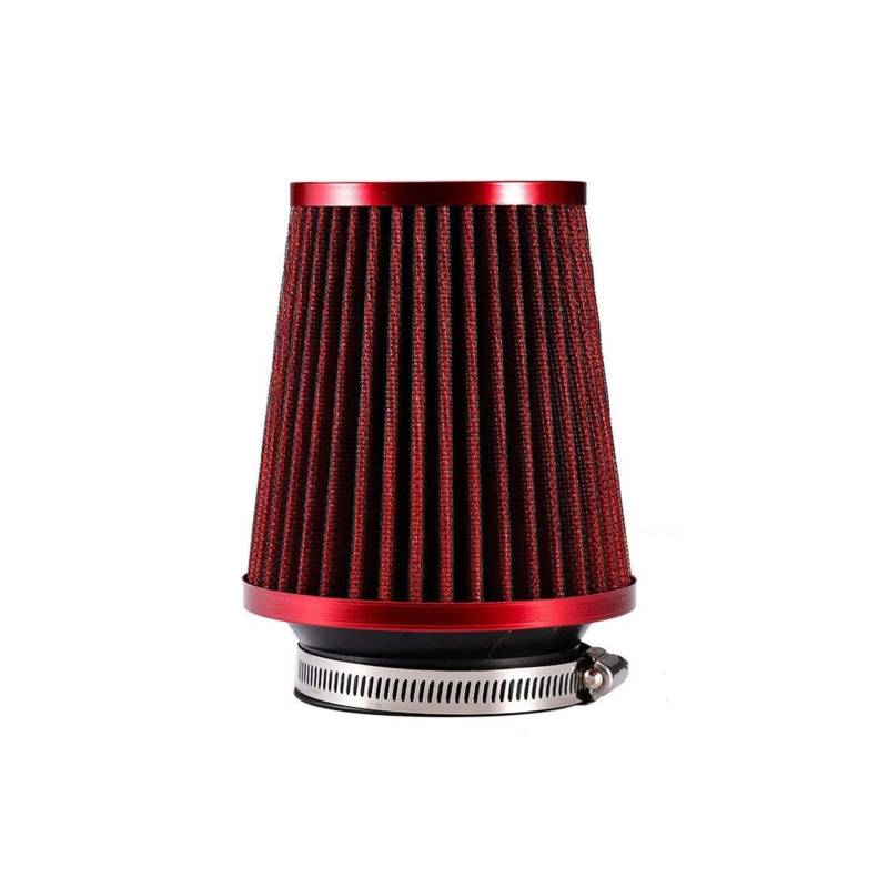 Ersatz-Luftfilter Universal Auto Luftfilter 3 Zoll Cold Air Intake Kompressor 76mm Ansaugschlauch Kit(RED) von Szwaldaper