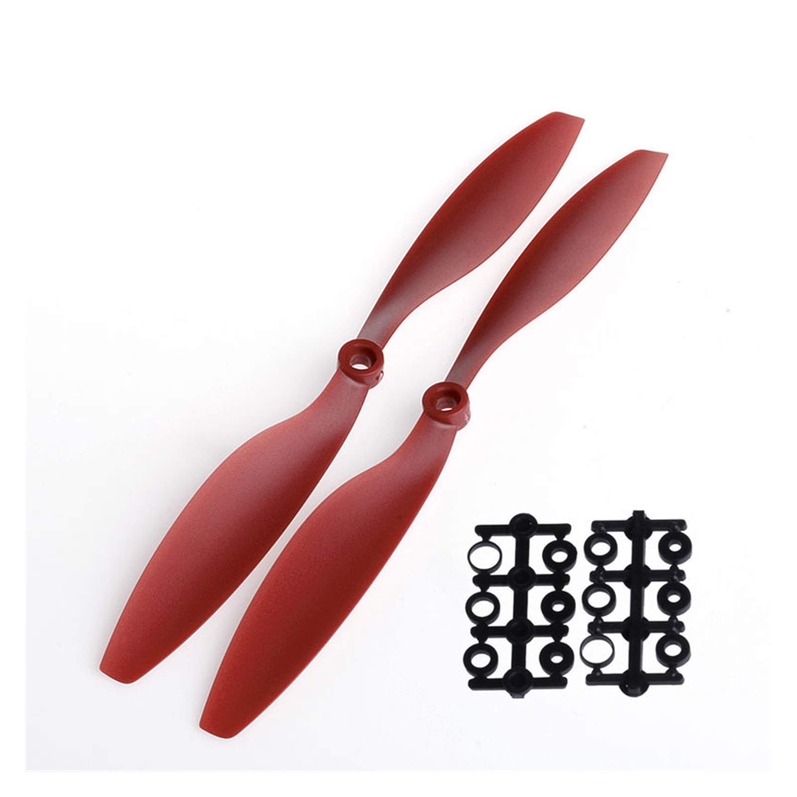 Szwaldaper 1 Paar 1045 10x4,5 CW Propeller CCW Prop RC Multicopter F450 Quadcopter Schwarz Drohnenblattpropeller(Red) von Szwaldaper