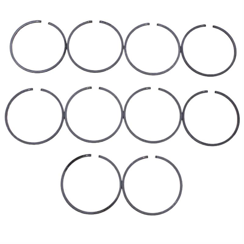 Szwaldaper 10-teiliges Kettensägen-Kolbenring-Set, 50 mm x 1,2 mm, for Husqvarna 365 365XP 371 372 372XP 362 Kettensägen-Ersatz 11280343000 Kolbenringe von Szwaldaper