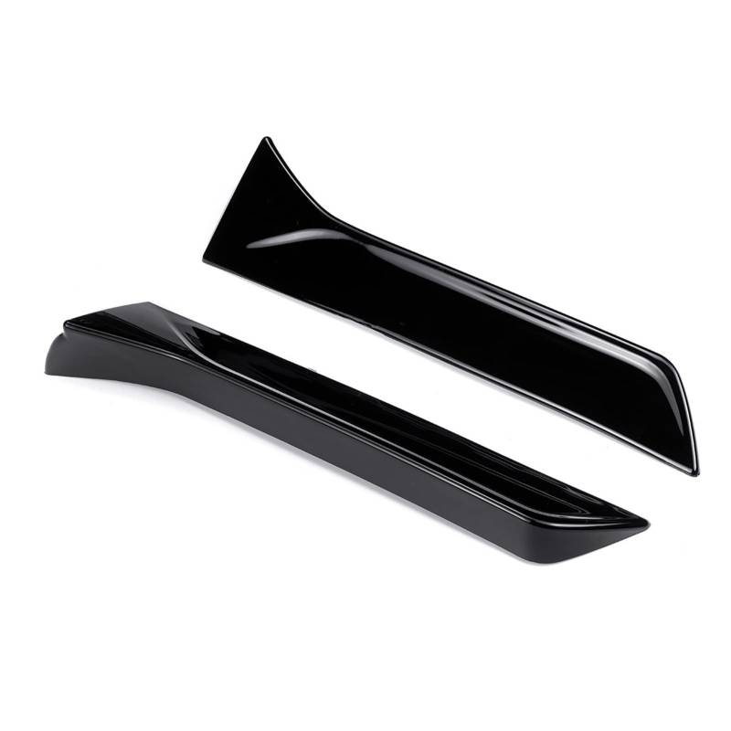 Szwaldaper 2 Stück Autofensterverkleidung Lip Spoiler Aleron, for Seat, for Leon 5F FR Mk3 MK3.5 Heckdachflügel Seitenkante Heckklappe Heckspoilerlippe Kofferraum-Seitenspoilerflügel(Glossy Black) von Szwaldaper