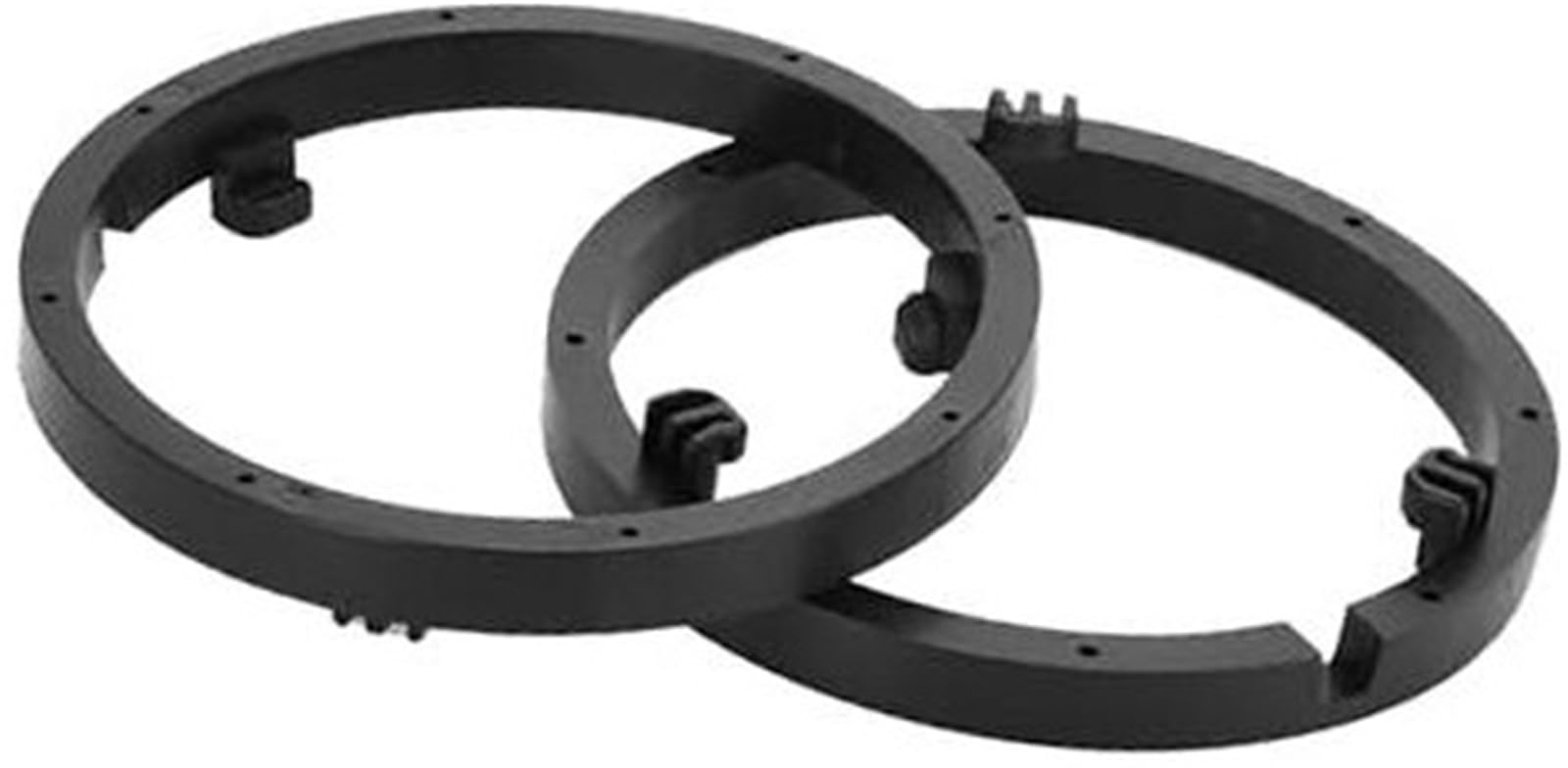 Szwaldaper 2 Stück Lautsprecher-Distanzring, Hochtöner-Lautsprecher-Distanzadapter, for Mitsubishi, Mirage 2014-2020, wasserdicht, for 6,5 Zoll ABS, schwarz, vorne hinten Abstandshalter zur Autolautsp von Szwaldaper