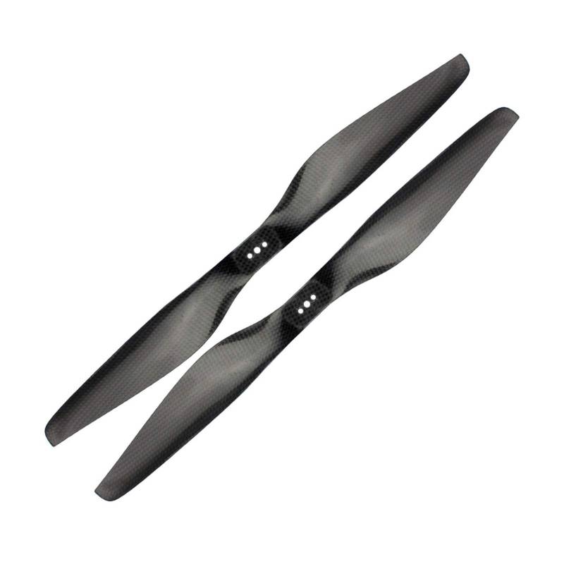 Szwaldaper 4 Paar Dreiloch-Propeller aus Kohlefaser 15x5,5 1555 CW CCW Propeller Tiger Multicopter RC Flugzeug FPV Drone F06794-4 Drohnenblattpropeller von Szwaldaper